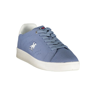 Azzurro Polyester Men's Sneaker