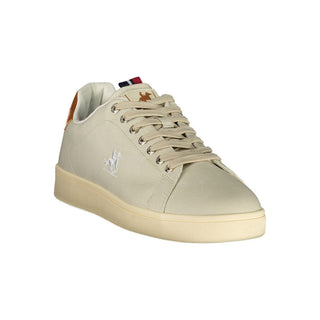 Beiger Polyurethan-Sneaker für Herren