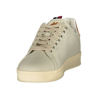 Beiger Polyurethan-Sneaker für Herren