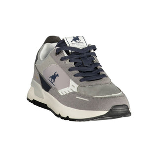 Grigio Polyurethane Uomo Sneaker