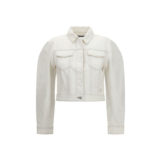 Weiße Jeansjacke aus Baumwolle