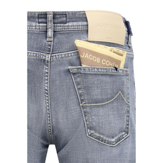 Blue Cotton Slim Fit Jeans