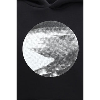 Schwarzes Baumwoll-Sweatshirt