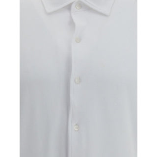 Camisa de vestir blanca de algodón