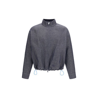 Blue Linen Denim Jacket