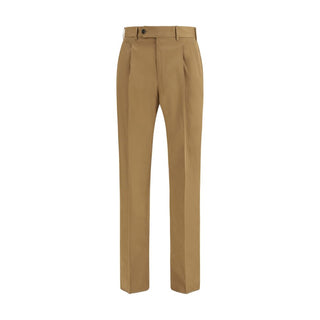 Pantalones casuales de algodón marrón