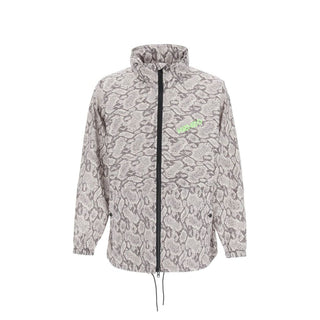 Chaqueta shell de poliéster beige