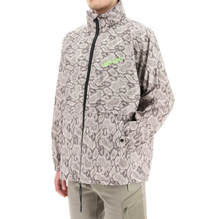 Chaqueta shell de poliéster beige