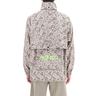 Chaqueta shell de poliéster beige