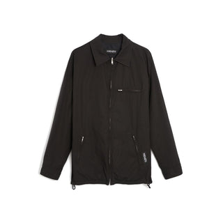 Schwarze Baumwoll-Shell-Jacke