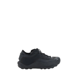 Black Polyester Athletic Sneakers