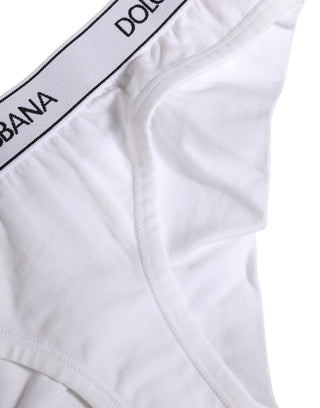 Baumwoll-Slip mit Logo-Bund