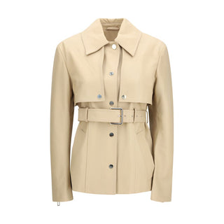Chaqueta de piel de cordero Ovis Aries Aries beige