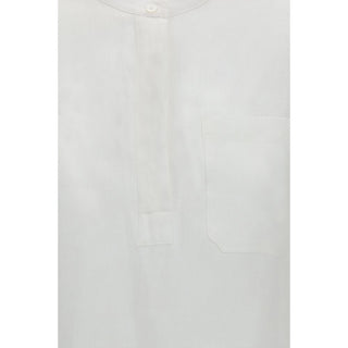 White Linen Dress Shirt