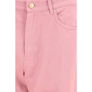 Multicolor Cotton Casual Pants