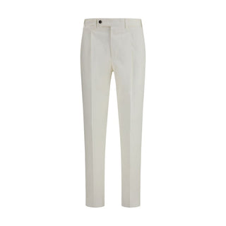 Pantalones casuales de algodón blanco