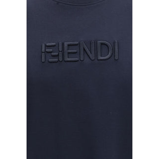 Blaues Baumwoll-T-Shirt