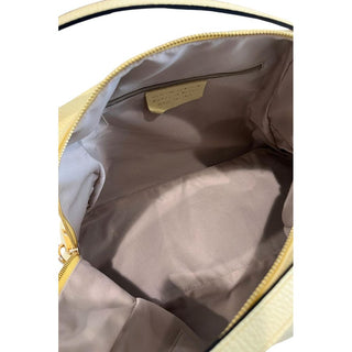 Yellow Leather Women Shoulder Bag