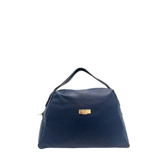 Damentasche aus blauem Leder