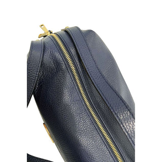 Blue Leather Women Bag