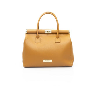 Braune Damen-Schultertasche aus Leder