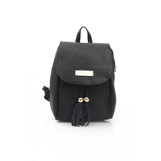 Schwarze Damenhandtasche aus Leder