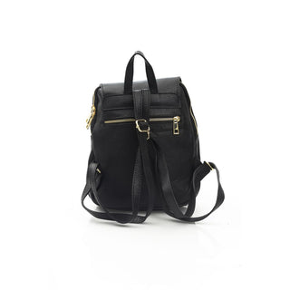 Schwarze Damenhandtasche aus Leder