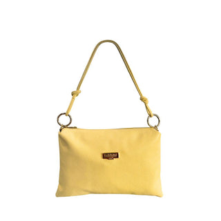 Gelbe Ledertasche für Damen