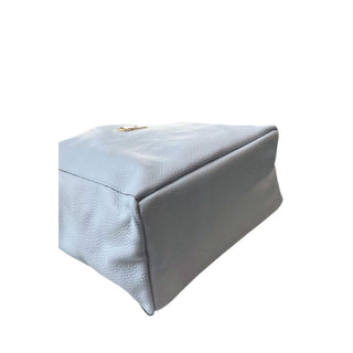 Blue Cowhide Clutch Bag