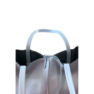 Blue Cowhide Clutch Bag
