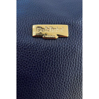 Blue Leather Women Crossbody Bag