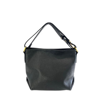 Black Leather Women Shoulder Bag