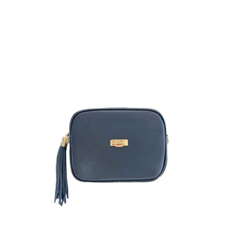 Blaue Leder Umhängetasche für Damen