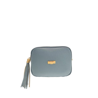 Blaue Leder Umhängetasche für Damen