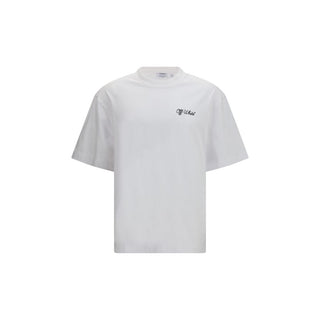 Weißes Baumwoll-T-Shirt