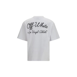 Weißes Baumwoll-T-Shirt