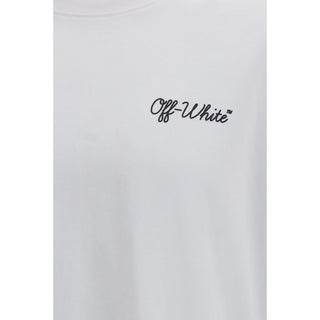 Weißes Baumwoll-T-Shirt