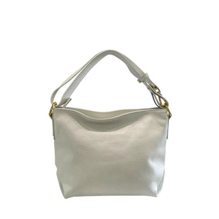 White Cowhide Clutch Bag