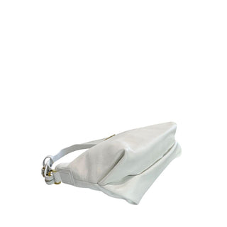 White Cowhide Clutch Bag