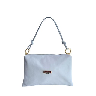 Blaue Ledertasche für Damen