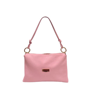 Rosa Damenhandtasche aus Leder