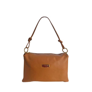 Braune Damenhandtasche aus Leder