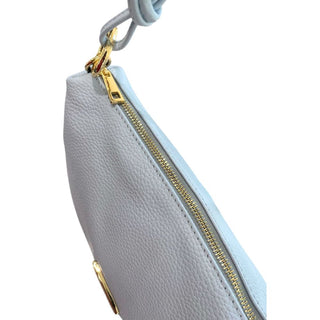 Blaue Ledertasche für Damen