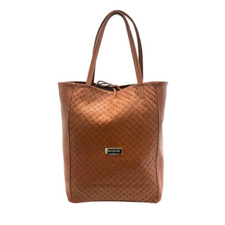 Braune Damenhandtasche aus Leder