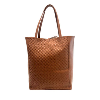 Braune Damenhandtasche aus Leder