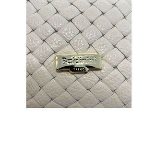 Beige Leather Women Handbag