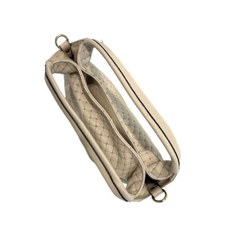Beige Leather Women Handbag