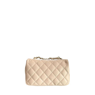 Beige Leder-Damenhandtasche