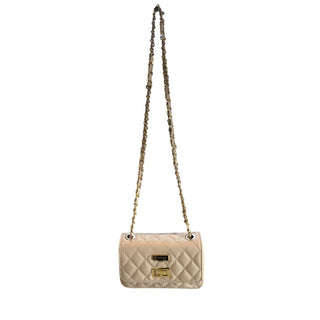 Beige Leder-Damenhandtasche