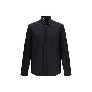 Black Cotton Dress Shirt